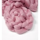 Merino Kammzug unifarben rosa - 100g