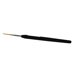 Häkelnadel Stahl Softgriff, Goldspitze - 0.75 mm