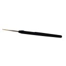 Häkelnadel Stahl Softgriff, Goldspitze - 1.00 mm