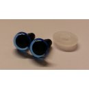 Augenpaar - Sicherheits-Augen blau, transparent 8mm