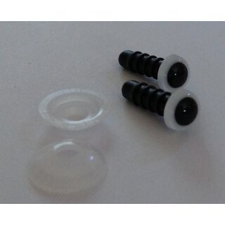 Augenpaar - Sicherheits-Augen weiss 6mm