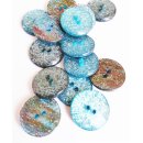 Knopf KS Glitzer blau 15mm