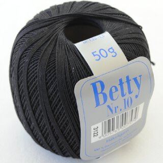 Betty Häkelgarn 10 schwarz 3122