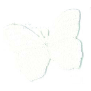 Applikation Schmetterling weiß