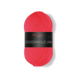 Sockenwolle Uni 412 - rot