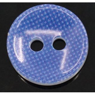 Knopf mit Punkten 12 mm blau (4)