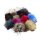 Fell Pompon mit Druckknopf