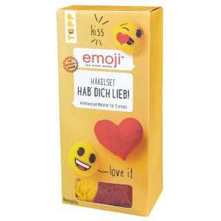 emoji Häkelset Hab dich lieb!