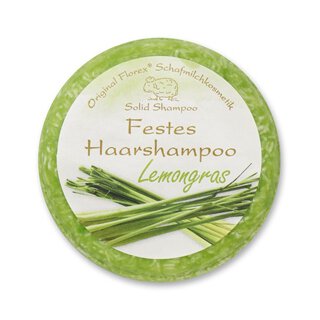 Festes Haarshampoo 58g mit Schafmilch Lemongras