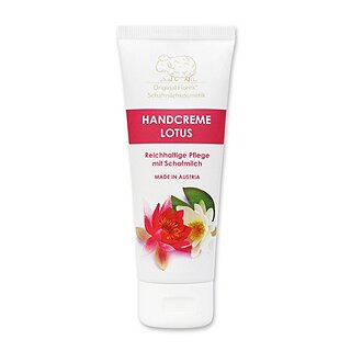 Handcreme mit Schafmilch in der Tube 75ml Lotus