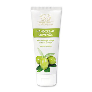 Handcreme mit Schafmilch in der Tube 75ml Olivenl