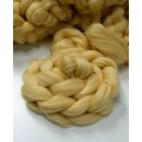 Merino Kammzug unifarben vanille - 100g