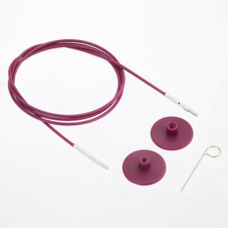 Knit Pro Seil - Edelstahl - fix 40 cm