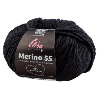 ELISA Merino 55 7022 - schwarz