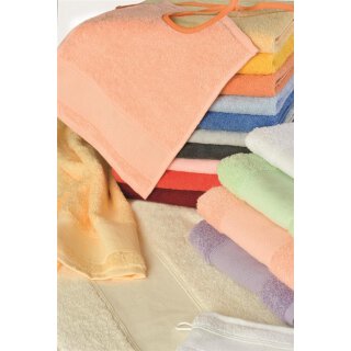 Frottier-Gästehandtuch Aida-Stickfeld 35x55 creme