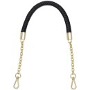 Taschenhenkel schwarz-silber - 60 cm