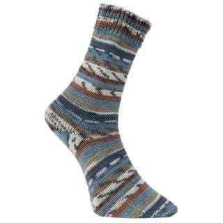 Golden Socks  4fach Fashion Y braun-blau (16)