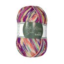 Flotte Socke 4fach Burano apricot-pink-lila-gelb (1886)