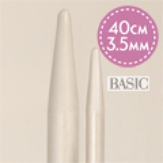 DROPS Basic Aluminium - Rundnadel - 3,5 mm ; 40 cm