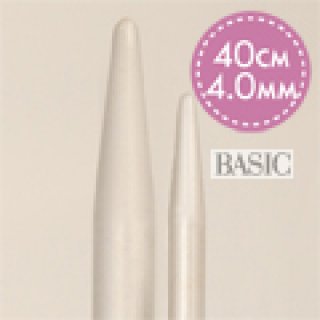 DROPS Basic Aluminium - Rundnadel - 4 mm ; 40 cm