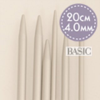 DROPS Basic Aluminium - Nadelspiele - 4 mm ; 20 cm