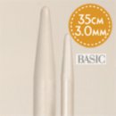 DROPS Basic Aluminium - Paarnadeln - 3 mm ; 35 cm