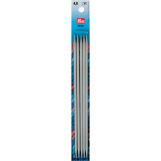 Strumpfstricknadeln ALU grau 15 cm / 5er Spiel 2,50 mm