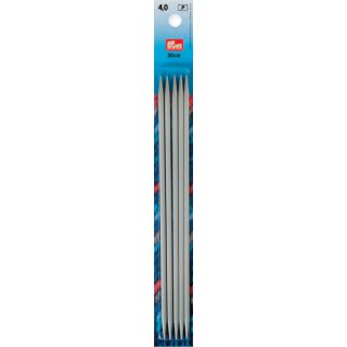 Strumpfstricknadeln ALU grau 20 cm / 5er Spiel 2,50 mm