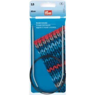 Rundstricknadeln Alu grau 80 cm 4,00 mm