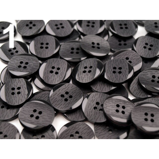 Knöpfe Kunststoff 21mm schwarz (1)