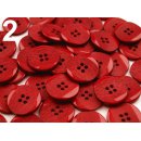 Knöpfe Kunststoff 21mm rot (2)