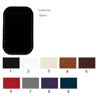 Taschenboden rechteckig - dunkelbraun