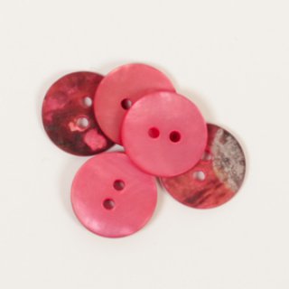 D-Perlmuttknopf farbig rot 15mm