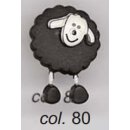 Knopf "Schäfchen" schwarz (80)