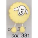 Knopf "Schäfchen" gelb (381)